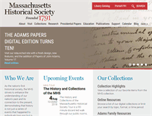 Tablet Screenshot of masshist.org